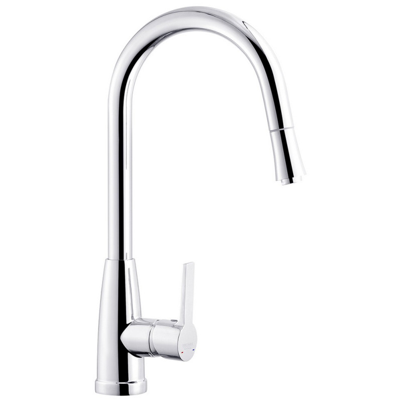 Змішувач для кухні Kroner KRM 11-013F з висувним виливом хром CV027263