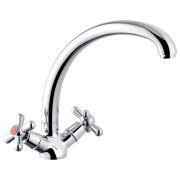 Смеситель для кухни Kroner KRP Royce-C032 двухвентильный хром CV029050