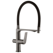 Змішувач для кухні Kroner KRP Graz-GRP03815 з гнучким виливом графіт CV031337