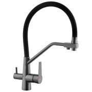 Смеситель для кухни Kroner KRP Klassisch-PVD03817BLK под фильтр графит CV031898