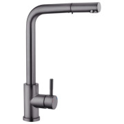 Смеситель для кухни Kroner KRP Edelstahl Klassisch-PVD03918V с выдвижным изливом графит CV032285