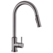 Смеситель для кухни Kroner KRP Edelstahl Klassisch-PVD03916S с выдвижным изливом сенсорный графит CV032496