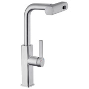 Смеситель для кухни Kroner KRP Edelstahl Klassisch-ESG03918 с выдвижным изливом нержавеющая сталь CV032498