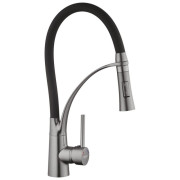 Смеситель для кухни Kroner KRP Ersel-GRP03393BLK с рефлекторным изливом графит/черный CV033800