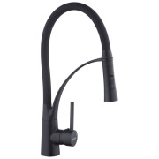 Змішувач для кухні Kroner KRP Ersel-SCH03393BLK з рефлекторним виливом чорний CV033799