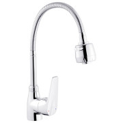 Смеситель для кухни Kroner KRM Odra-C039-1 с гибким изливом хром CV021200
