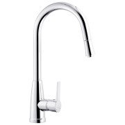 Смеситель для кухни Kroner KRM 11-013F с выдвижным изливом хром CV027263