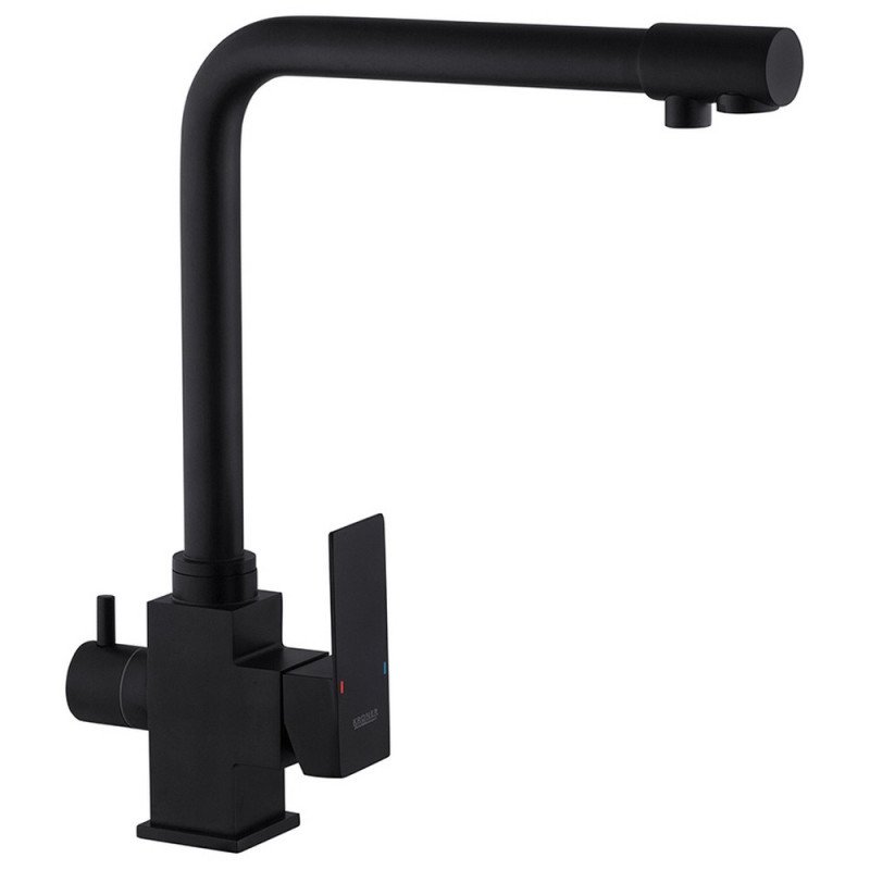 Змішувач для кухні Kroner KRP Edelstahl Kubus-SCH03810 під чорний фільтр CV027939