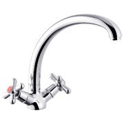 Змішувач для кухні Kroner KRP Royce-C032 двовентильний хром CV029050