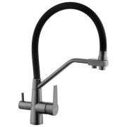 Змішувач для кухні Kroner KRP Klassisch-PVD03817BLK під фільтр графіт CV031898