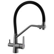 Змішувач для кухні Kroner KRP Klassisch-PVD03817BLK під фільтр графіт CV031898