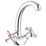 Змішувач для кухні Kroner KRM Rhein-C031 двовентильний хром CV016434