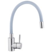 Смеситель для кухни Kroner KRP Edelstahl Klassisch-ESG035GRA с гибким изливом никель/серый CV024354
