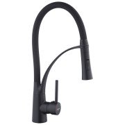 Смеситель для кухни Kroner KRP Ersel-SCH03393BLK с рефлекторным изливом черный CV033799