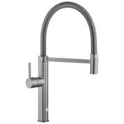 Смеситель для кухни Kroner KRP Ersel-GRP03999 с гибким изливом графит CV033803