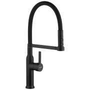 Смеситель для кухни Kroner KRP Ersel-SCH03112BLK с гибким изливом черный CV035578
