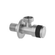 Кран приладовий Kroner KRP Edelstahl Klassisch-ESG102 ½''х¾'' ЗЗ нержавіюча сталь CV022975