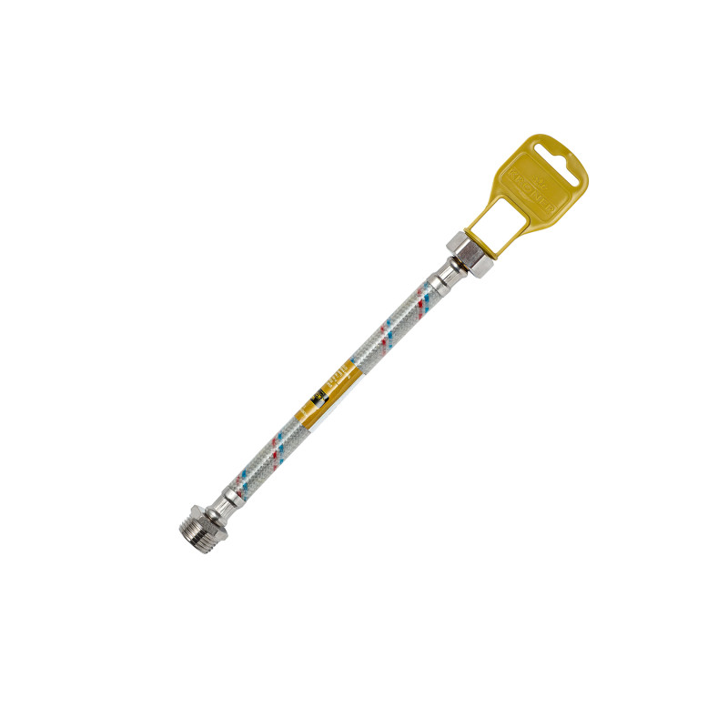 Гибкая подводка для подключения воды Kroner KRM-200ВЗ ½х½ ВН 200 см нейлоновая оплетка CV023677