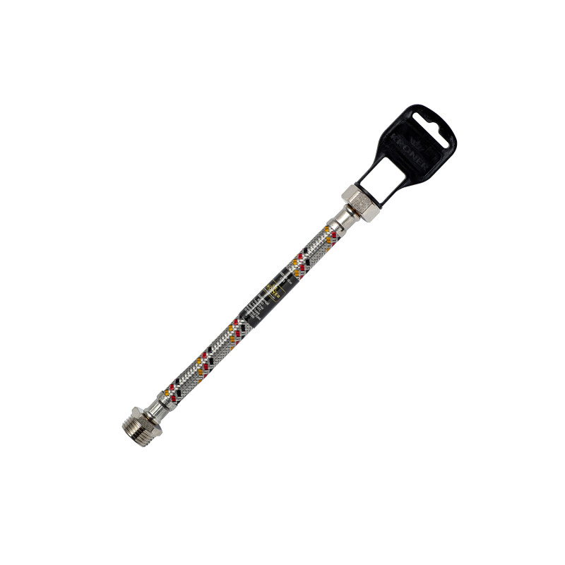 Гибкая подводка для подключения воды Kroner KRP-120ВЗ ½х½ ВН 120 см нержавеющая сталь CV023701