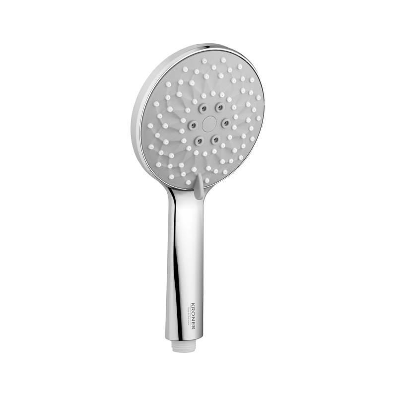 Душевая лейка Kroner KRM-C723 ⌀120 мм пластик хром CV035445