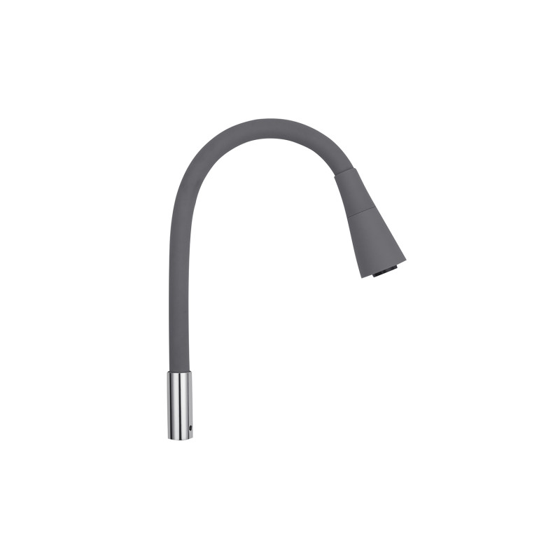 Излив для смесителя Kroner KRP-C803GRA гибкий хром/серый CV031900