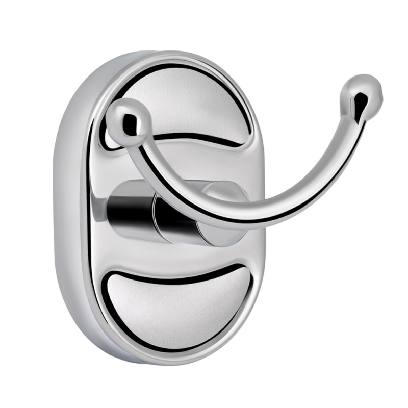 Крючок для ванной Kroner Elbe-ACC2905-2 двойной металл хром CV022859