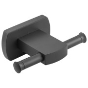 Гачок для ванної кімнати Kroner KRM Graz-GRP95601 подвійний цинк графіт CV035530