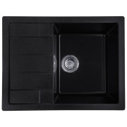Мойка для кухни Kroner KompositSCH-6550 65х49,5 см искусственный камень черный CV027409