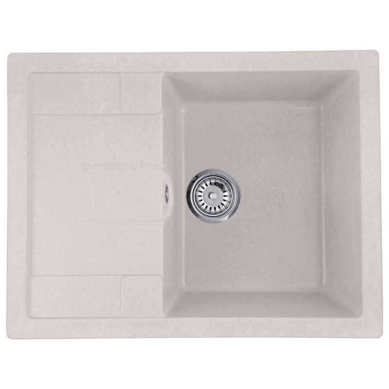 Мойка для кухни Kroner KompositCOL-6550 65х49,5 см искусственный камень песочный CV027410