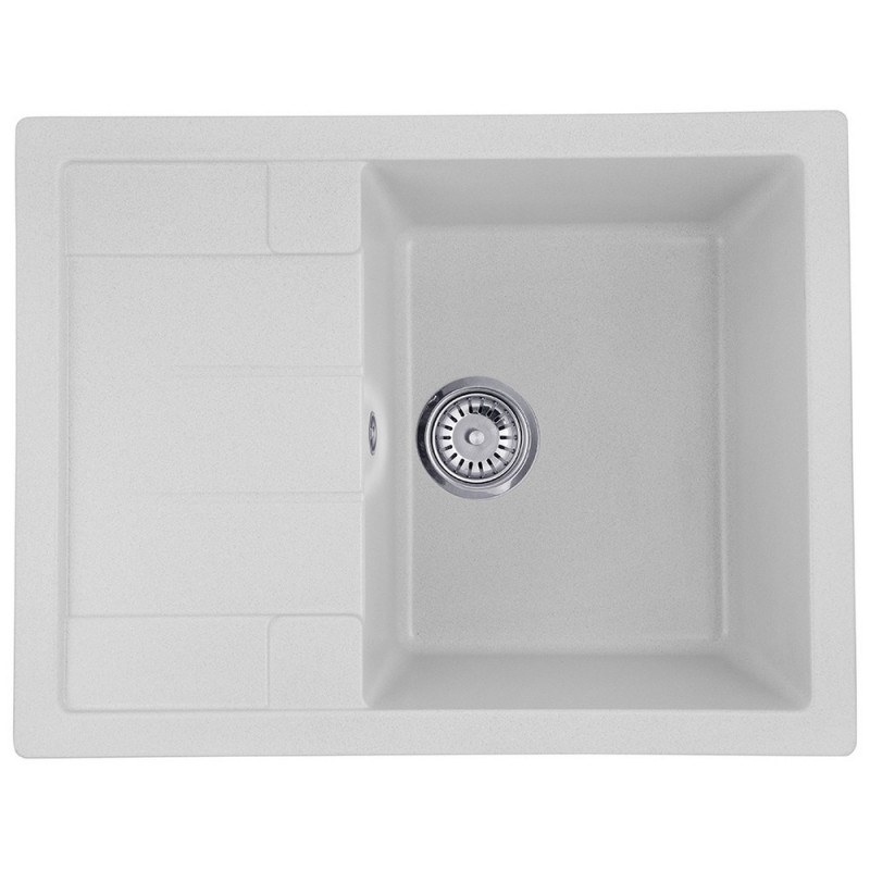 Мойка для кухни Kroner KompositGRA-6550 65х49,5 см искусственный камень серый CV027411