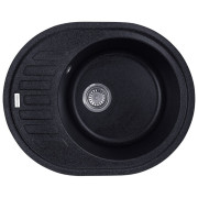 Мойка для кухни Kroner KompositSCH-6250 61х49,5 см искусственный камень черный CV027413