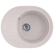 Мойка для кухни Kroner KompositCOL-6250 61х49,5 см искусственный камень песочный CV027414