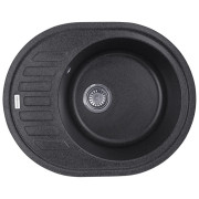 Мойка для кухни Kroner KompositGRB-6250 61х49,5 см искусственный камень графитовый CV027416
