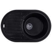 Мойка для кухни Kroner KompositSCH-7750 78х50 см искусственный камень черный CV027417