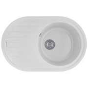 Мойка для кухни Kroner KompositGRA-7750 78х50 см искусственный камень серый CV027419