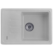 Мойка для кухни Kroner KompositGRA-6243 62х43 см искусственный камень серый CV031061