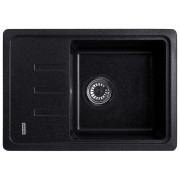 Мойка для кухни Kroner KompositSCH-6243 62х43 см искусственный камень черный CV031065
