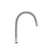 Излив для смесителя Kroner KRP ESG802RGE гибкий нержавеющая сталь/серый CV029541