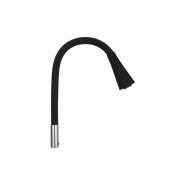 Вилив для змішувача Kroner KRP-C803BLK гнучкий хром/чорний CV031899