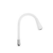 Вилив для змішувача Kroner KRM-C8031WHI гнучкий хром/білий CV031906