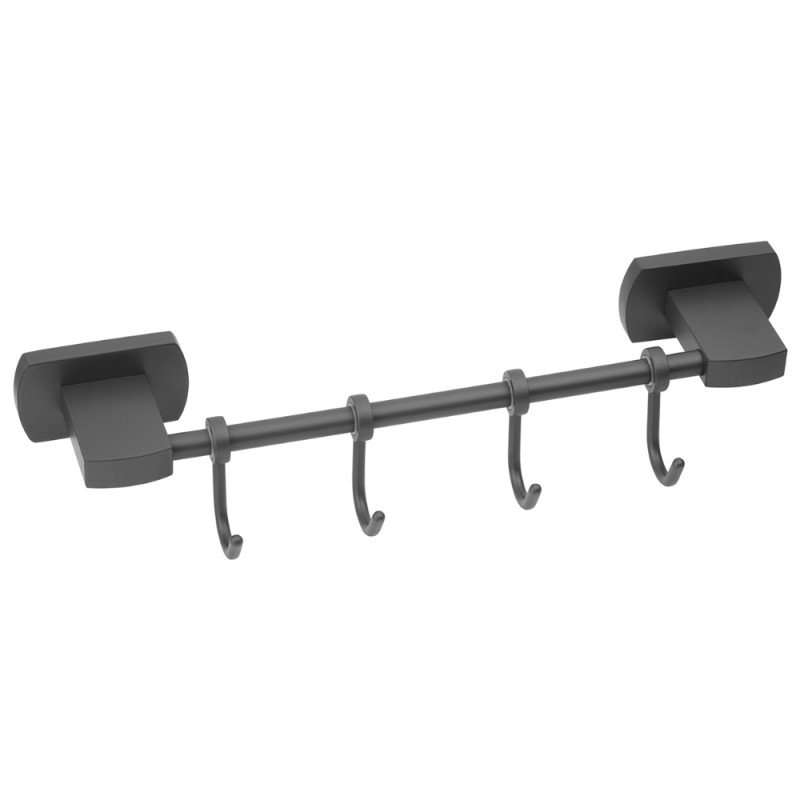 Крючок для ванной Kroner KRM Graz-GRP95618-4 с 4 крючками цинк графит CV035534