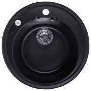 Мойка для кухни Kroner KompositSCH-510 ⌀51 см искусственный камень черный CV027405