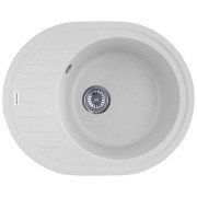 Мийка для кухні Kroner KompositGRA-6250 61х49,5 см штучний камінь сірий CV027415