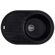 Мойка для кухни Kroner KompositSCH-7750 78х50 см искусственный камень черный CV027417