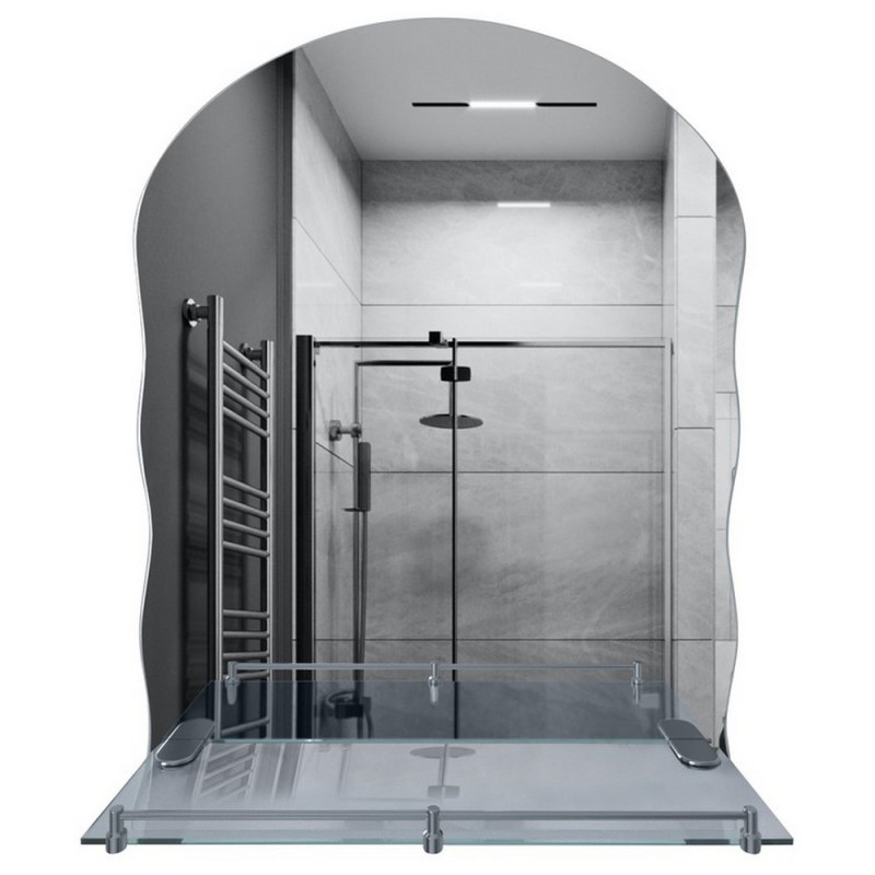 Зеркало в ванную комнату Kroner KRM Belantis-ACS702 43,5х59 см с полкой CV022927