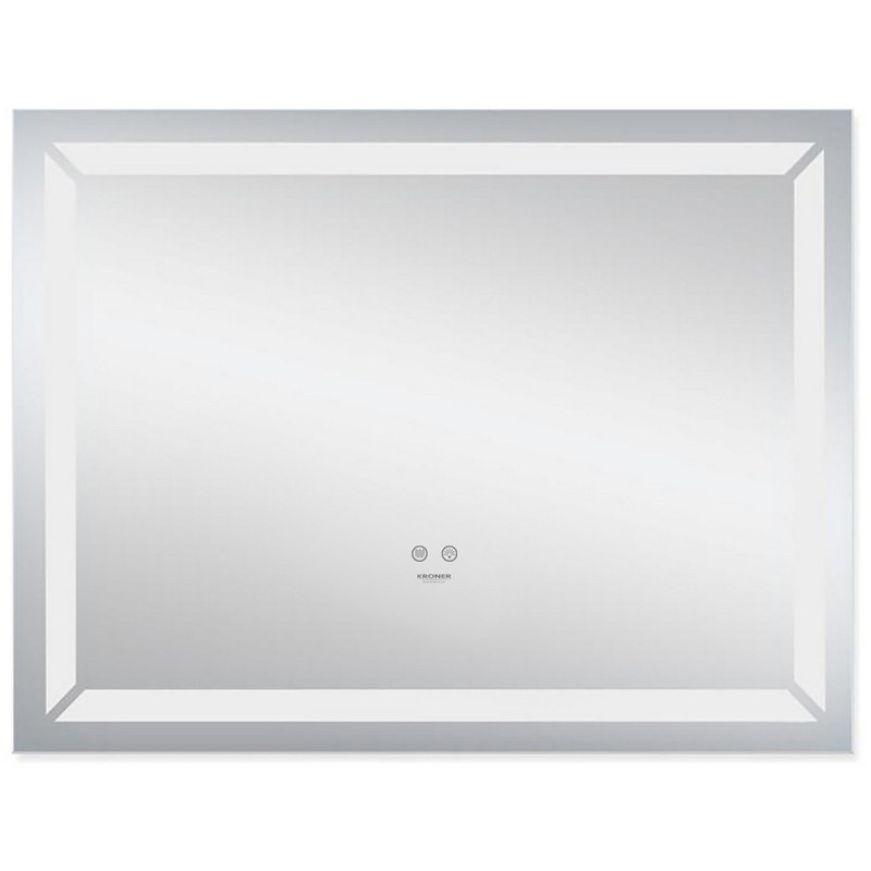 Зеркало Kroner KRP Spiegel HR1-9070 90х70 см с LED-подсветкой и антизапотеванием CV030031