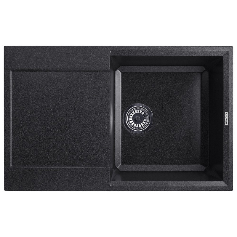 Мойка для кухни Kroner KompositGRB-7850 78х50 см искусственный камень графитовый CV031064