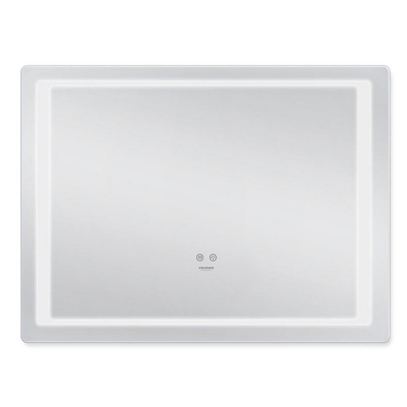 Зеркало Kroner KRP Spiegel HR2-9070 90х70 см с LED-подсветкой и антизапотеванием CV030034