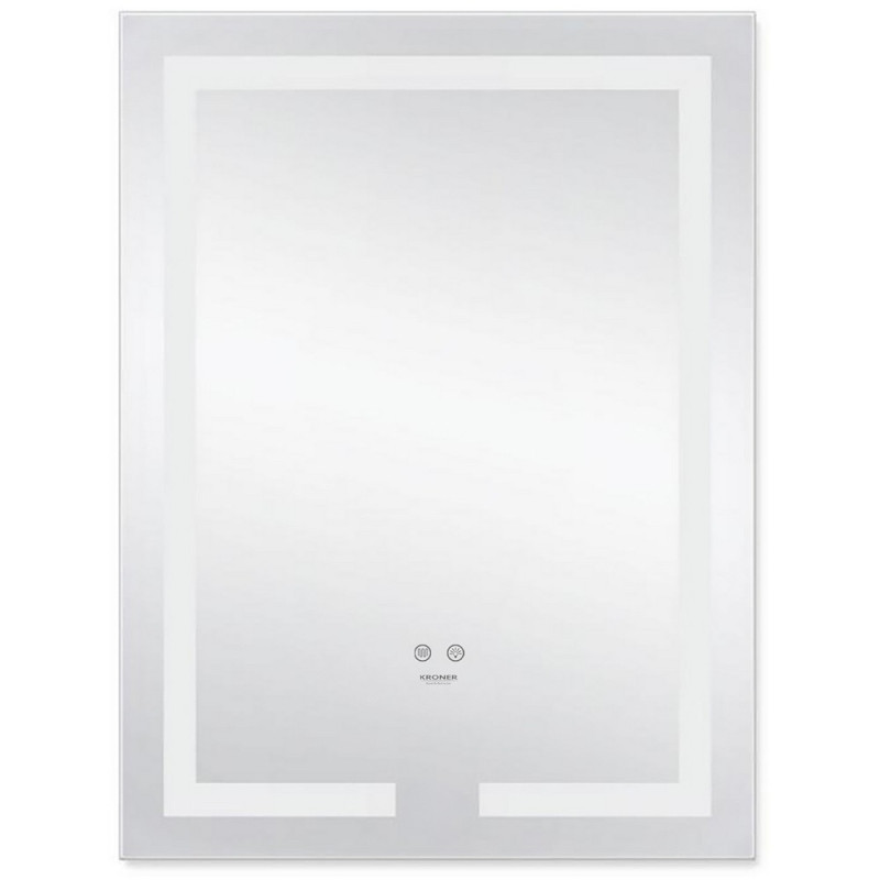 Зеркало Kroner KRP Spiegel VR1-5080 50х80 см с LED-подсветкой и антизапотеванием CV030039