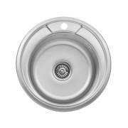 Мойка для кухни Kroner KRP Dekor-49008180 ⌀49 см нержавеющая сталь CV022765